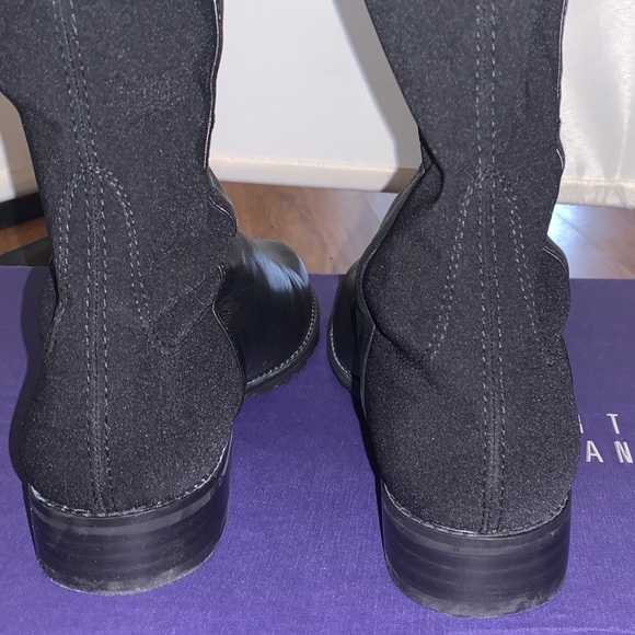 Stuart weitzman Women’s Black leather Tall 5050 Riding Boots 8 worn once - Picture 11 of 13